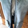 Blue Suede effect waistcoat -100%acrylic fur lining Image 7