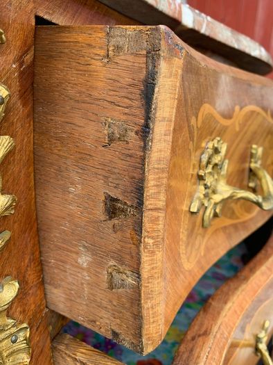 French Louis XV Revival Bombe Commode.