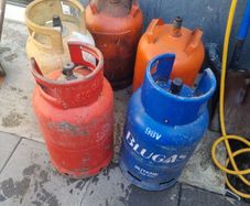 gas bottles  almost full  20 a bottle