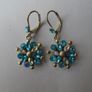 Turquoise earrings, Drop earrings, Costume jewellery Image 2