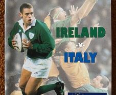 Very Rare 1997 Ireland v Italy - Irish Permanent International Programme
