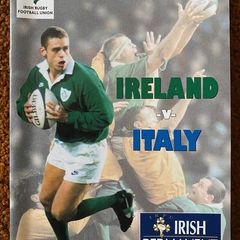 Very Rare 1997 Ireland v Italy - Irish Permanent International Programme