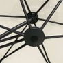 Outdoor Parasol with Steel Pole 300 cm Sand White Image 2
