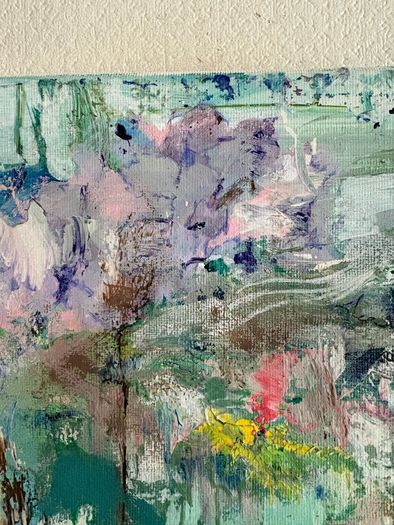 Original Art Original Landscape in Abstract Chateaux Chic