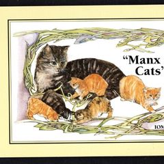 1996 Isle of Man Manx Cats (cats with kittens) Commemorative Stamp Miniature Sheet Presentation Pack