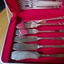 Silver plated fish knife set x6 Image 4