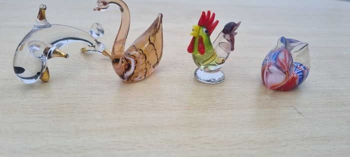 Murano glass small figurines
