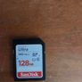 Sandisk 128 GB memory card for camera, 140 MB/S Image 2