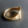 9ct gold signet ring size U Image 6