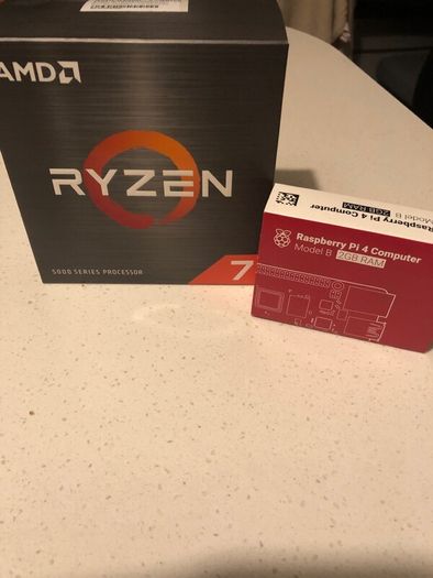 raspberry PI 4 2gb model and ryzen 7 5800x