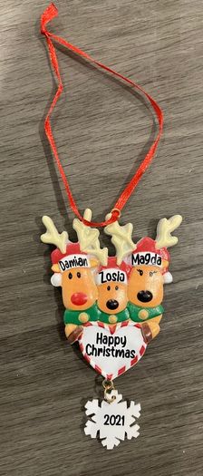 personalised christmas ornament