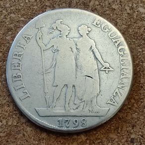Ligurian Republic 4 Lire 1798 Anno 1