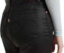 Levis 501 Wax Coated Straight Leg Jeans W27 L30
