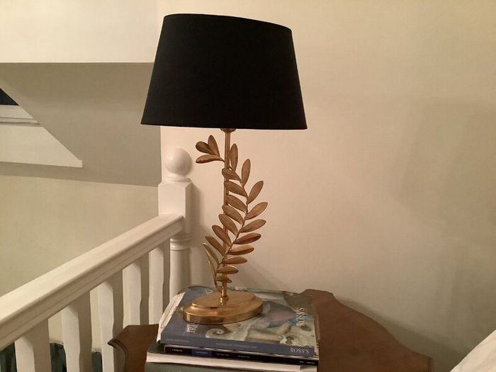 Pair of L.A. Gold Leaf Lamps