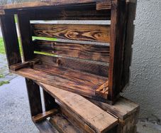 Rustic Torched Wooden Crates only 27 left 15 euro each