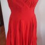 Red  So  couture dress 1950's style Image 2