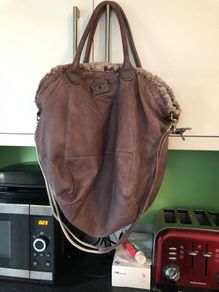 bag leather Diesel bag  used once