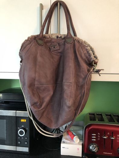 bag leather Diesel bag  used once