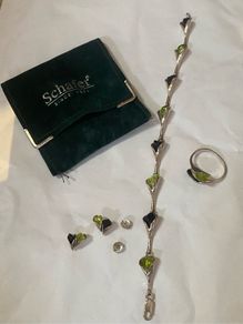 Jewellery- Set Bracelet, Earrings & Ring (Adjustable)