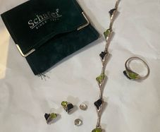 Jewellery- Set Bracelet, Earrings & Ring (Adjustable)