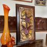 Retro Celtic Art Copper Wall Plaque Eddie O'Neill Handwrought Mural Fuchsia Flower Image 5