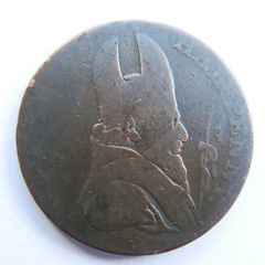 Antique Cronebane Wicklow Half-Penny Conder Token- 1789 - Associated Irish Mining Company