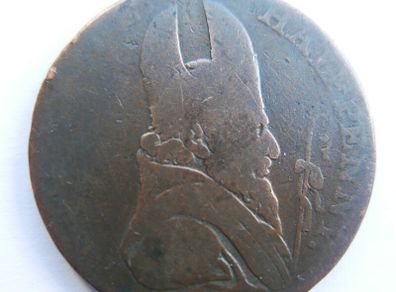 Antique Cronebane Wicklow Half-Penny Conder Token- 1789 - Associated Irish Mining Company