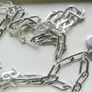 Vintage Tiffany & Co Extremely Long Heavy Chain Heart Tags Pendant In Sterling Silver 925 Length 38" Weight 67,30g Image 8