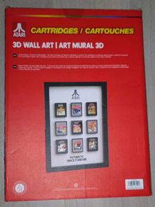 Official Atari Cartridges 3D Wall Art Frame (Brand New In Box)