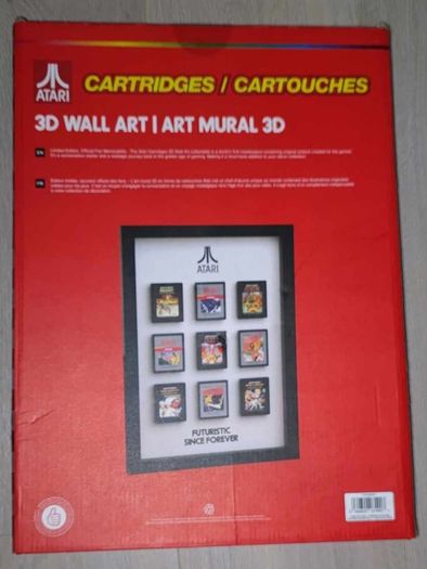 Official Atari Cartridges 3D Wall Art Frame (Brand New In Box)