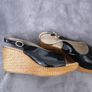 Offer Accepted  ..  Wedge Sandal Size: 6 Uk .. 39 Eu Colour: Black/price Drop Image 7
