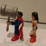 Imaginext DC Superhero Superman and Wonder Woman Figures Image 4
