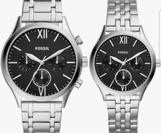 Fossil Mens And Womens Watch Set