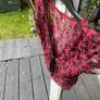 Lacy black and red top Image 4