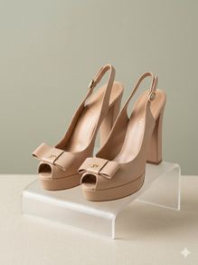 Giovanni Fabiani Leather Slingback Heels