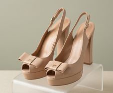Giovanni Fabiani Leather Slingback Heels