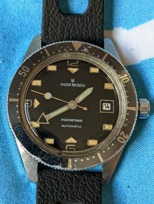 Michel Herbelin skin diver vintage automatic watch