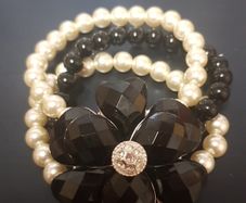 3 Pearl Flower Bracelet