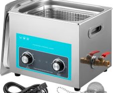 15L Ultrasonic Cleaner Jewelry Cleaner with Heater Timer for Jewelry Cleaning Knob Control Eyeglass Rings Dentures Music Instruments