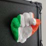 Irish Tricolour Closed Fist Wall Art Black Frame Irish Pride Ireland Flag Colours Home Bar Pub Shed Man Cave Office Games Room Wall Decor Irish Gift Patriotic Display Handmade 3D Printed Irish Art Unique Ireland Decoration Green White Orange Framed Wall S Image 5