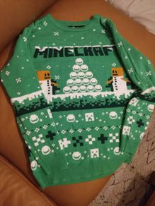 Minecraft Christmas jumper