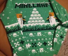Minecraft Christmas jumper