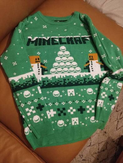 Minecraft Christmas jumper