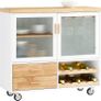 Kitchen island country style portable wheels Image 2