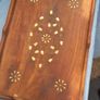 Beautiful Old Brass Inlaided Tray Image 6