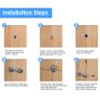 T316 Stainless Steel Trellis for Climbing Plants,Complete Set Wall Brackets and diameter 3 mm Steel Cable( 8 Holders,10m Rope ) Image 10
