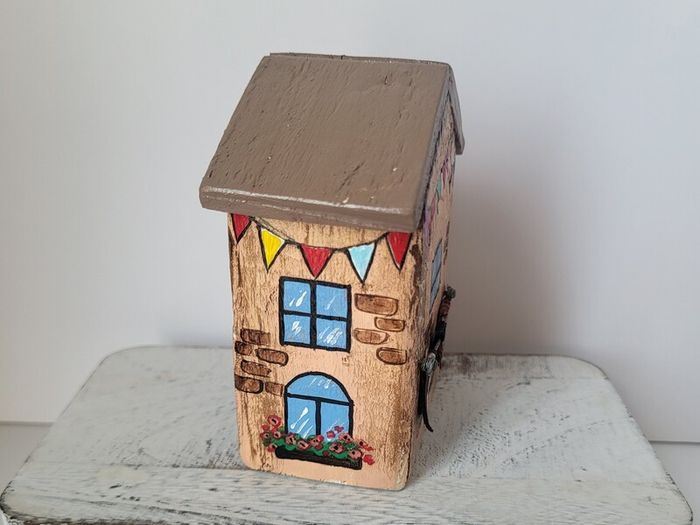 Handcrafted tiny wooden house!