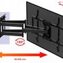 Tv Wall Mount Bracket Tilt Swivel Full Motion 32"-65" Image 6
