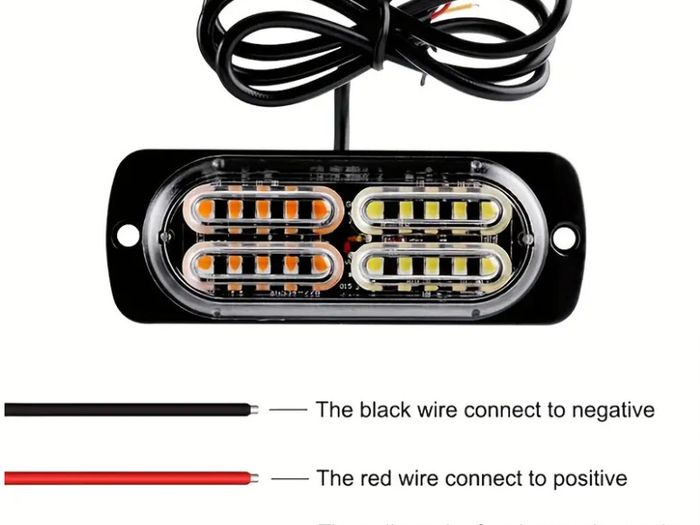 2pcs 20 LED  Lights - 18 kinds of Modes ,Back / Side Lighting