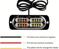 2pcs 20 LED  Lights - 18 kinds of Modes ,Back / Side Lighting
